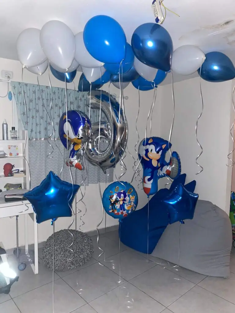 סידור בלוני סוניק לילדים