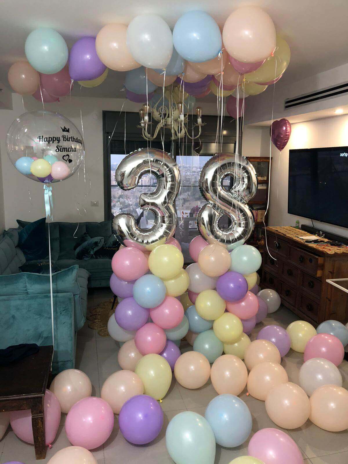 בלונים ליום הולדת — דגם 8484