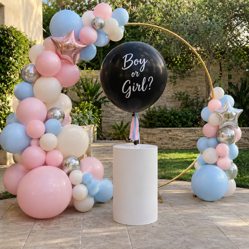 Gold Hoop Boy or Girl Reveal-7