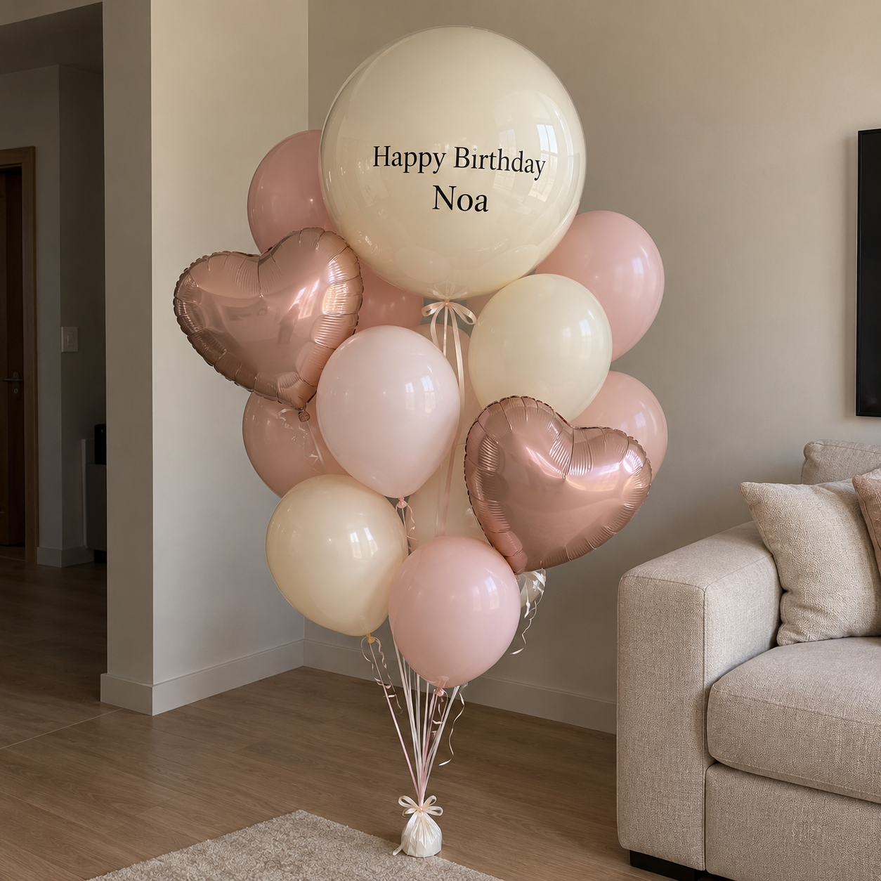 Happy Birthday Noa Balloon Bouquet-1